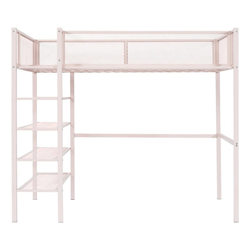 Twin Size Metal Loft Bed