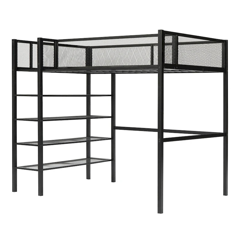 Twin Size Metal Loft Bed