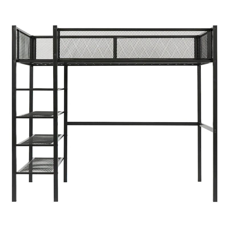 Twin Size Metal Loft Bed