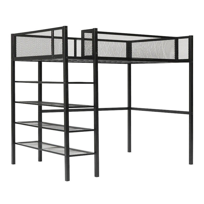 Twin Size Metal Loft Bed