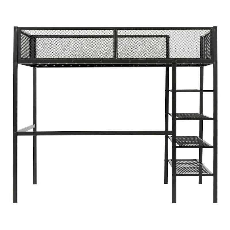 Twin Size Metal Loft Bed