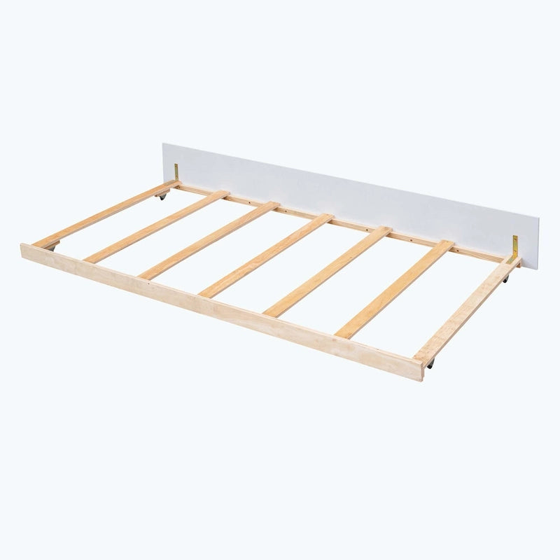 Simplistic Wooden House Bed with Trundle