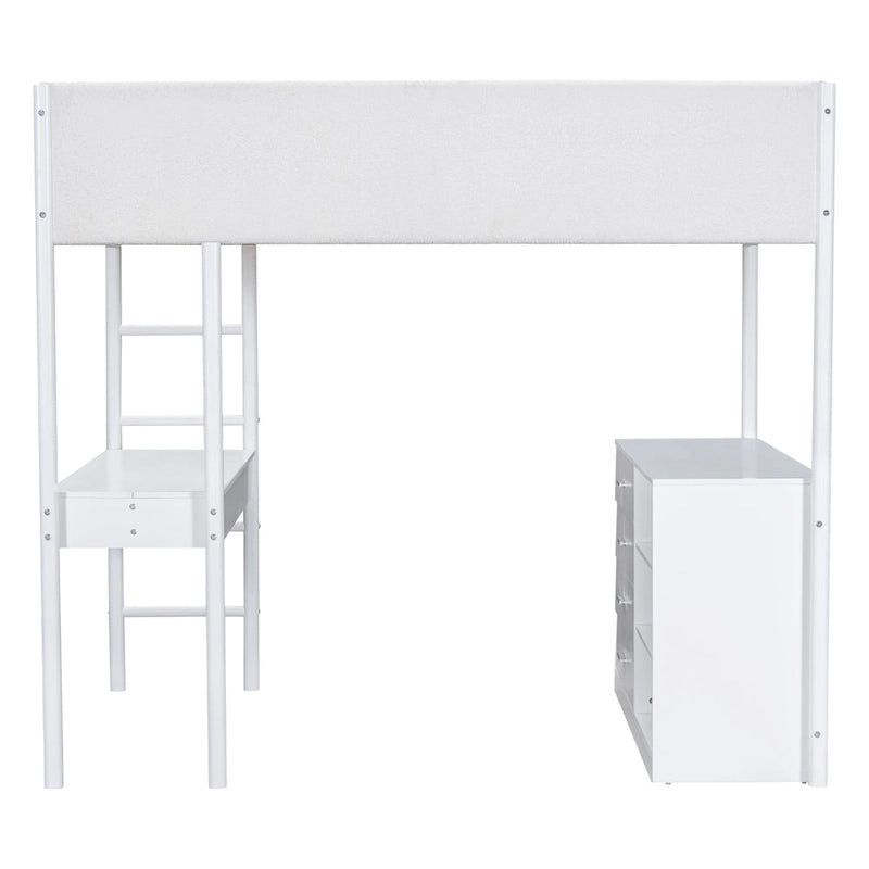 Full Size Teddy Fleece Loft Bed