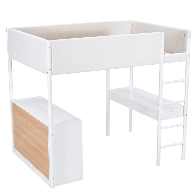 Full Size Teddy Fleece Loft Bed