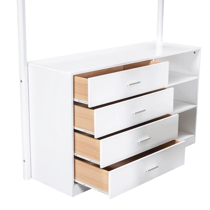 Full Size Teddy Fleece Loft Bed