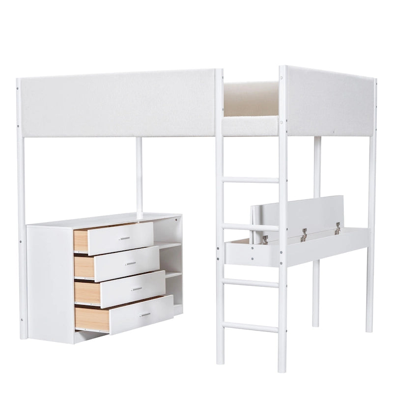 Full Size Teddy Fleece Loft Bed