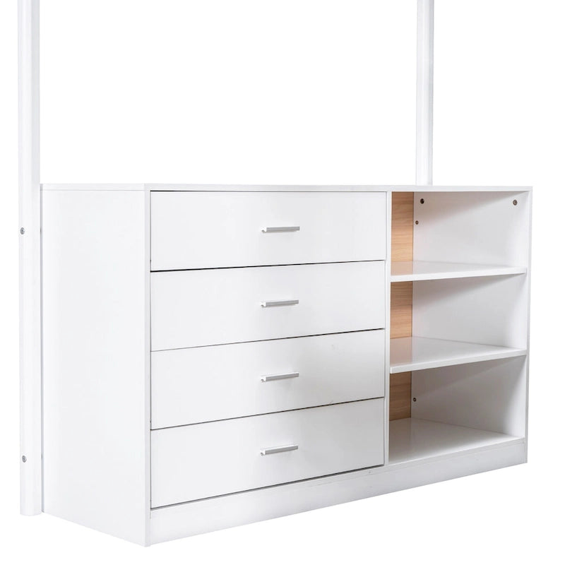 Full Size Teddy Fleece Loft Bed