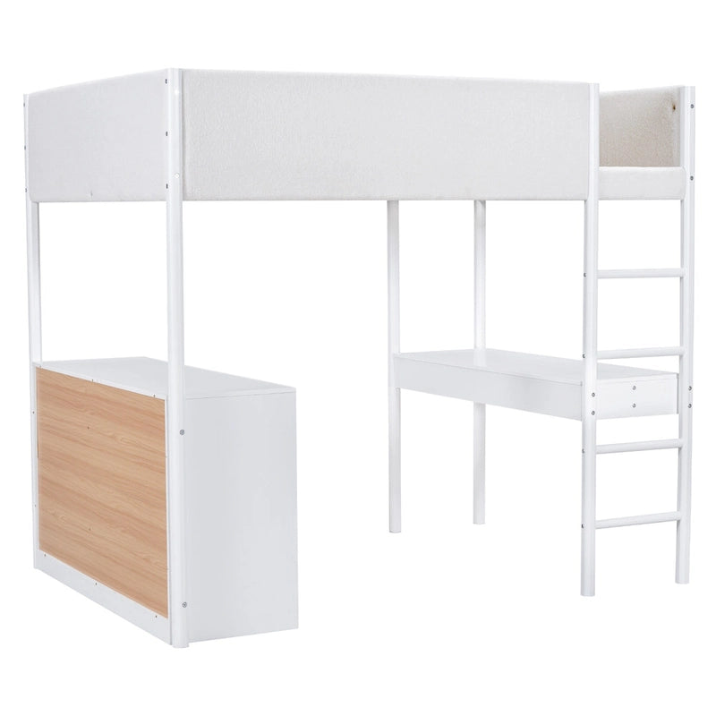 Full Size Teddy Fleece Loft Bed