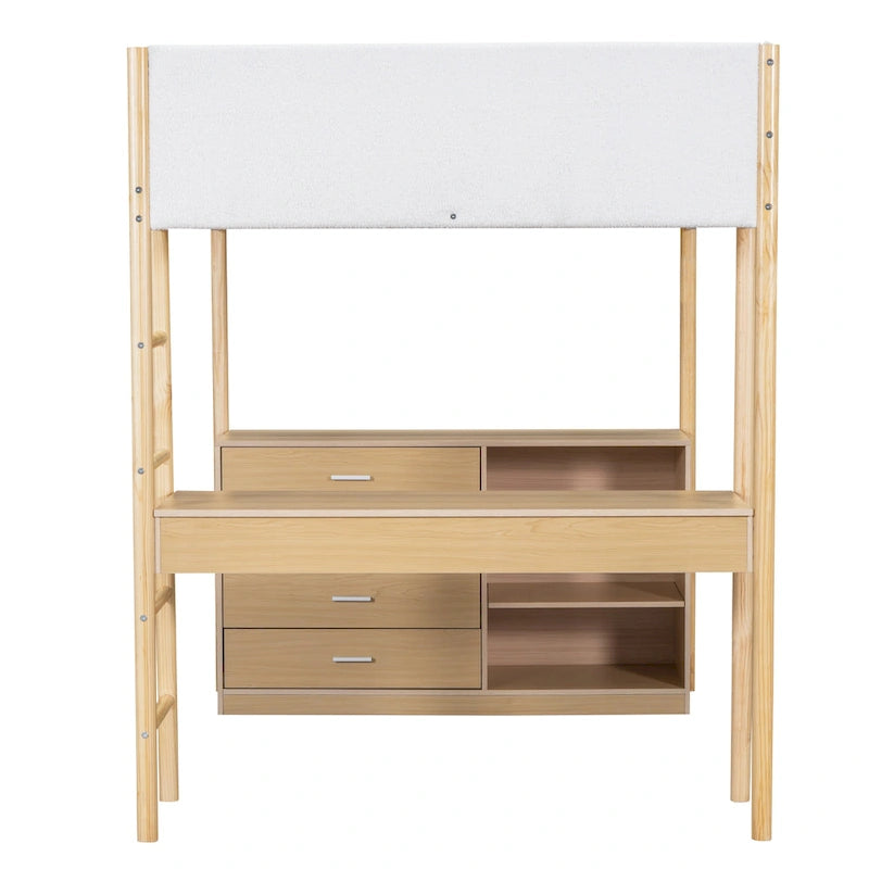 Full Size Teddy Fleece Loft Bed