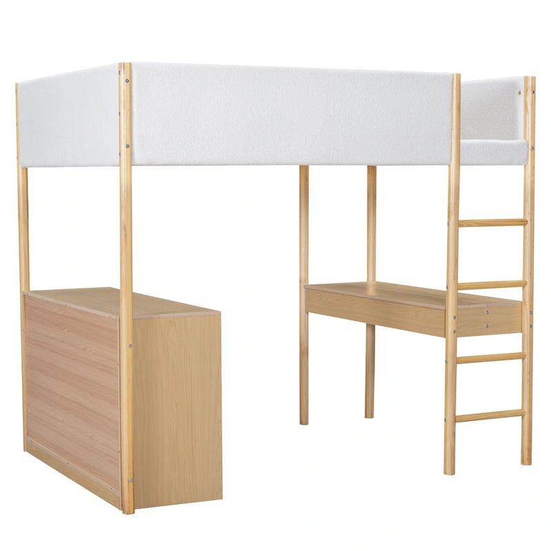 Full Size Teddy Fleece Loft Bed