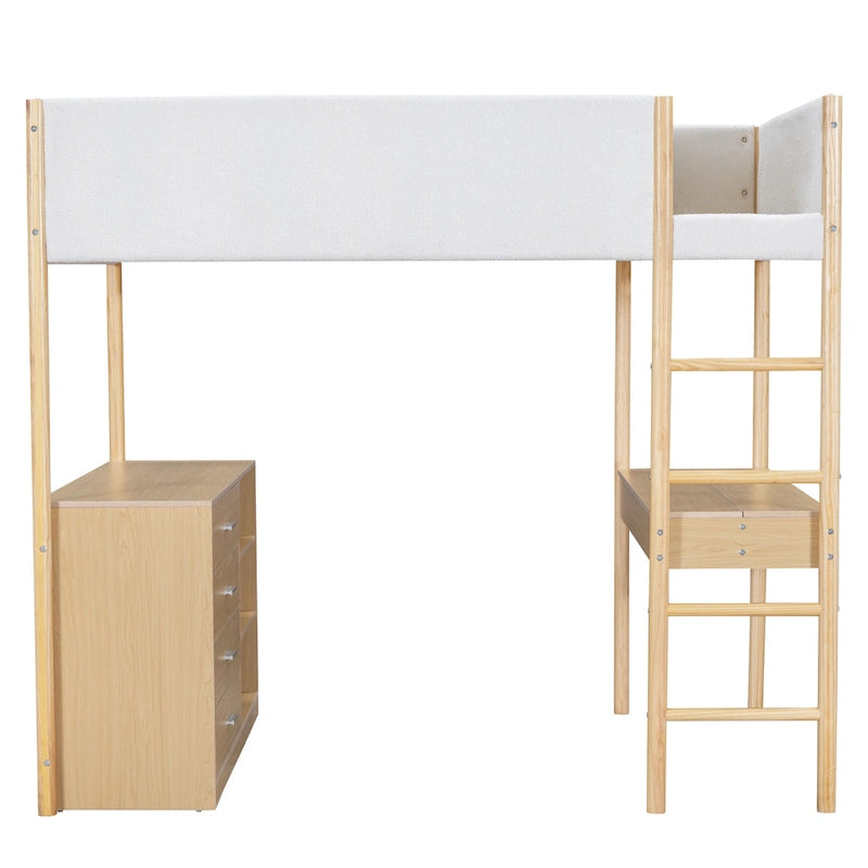 Full Size Teddy Fleece Loft Bed