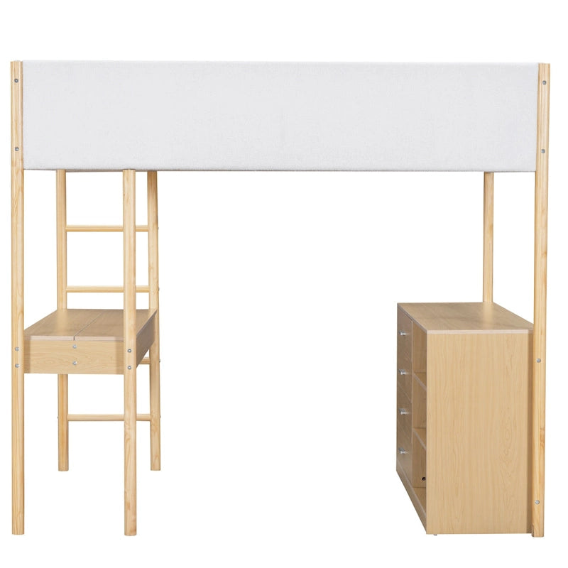 Full Size Teddy Fleece Loft Bed