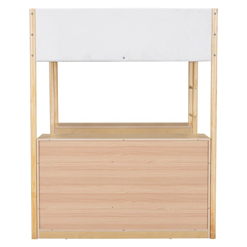 Full Size Teddy Fleece Loft Bed