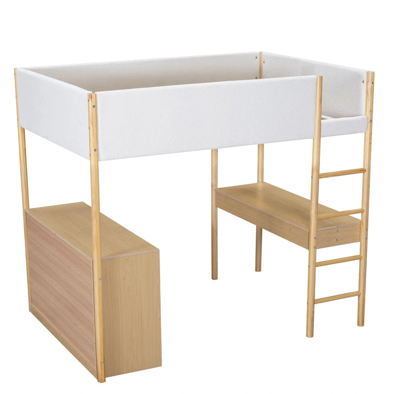 Full Size Teddy Fleece Loft Bed