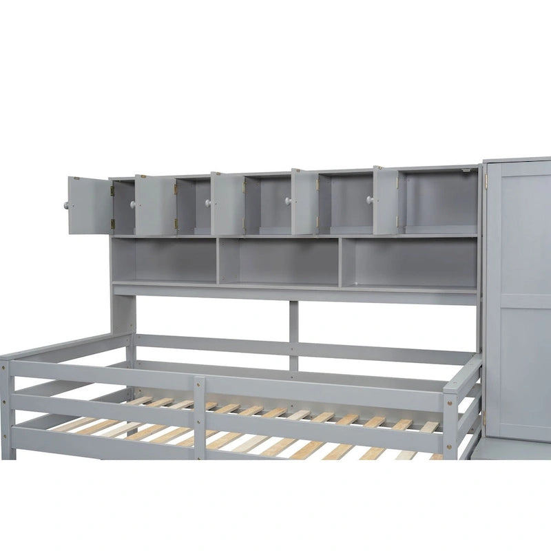 Twin Size Wooden Loft Bed